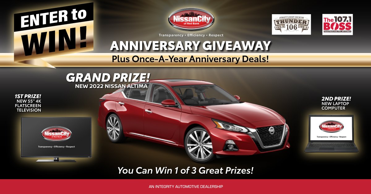 Nissan City of Red Bank’s ‘Big Anniversary Giveaway’