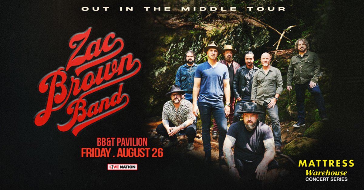 Ultimate Zac Brown Band Experience at the Freedom Mortgage Pavilion in Camden – August 26th!