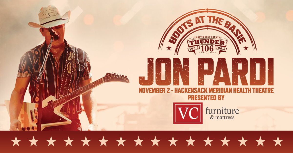 Boots at the Basie featuring Jon Pardi on November 2
