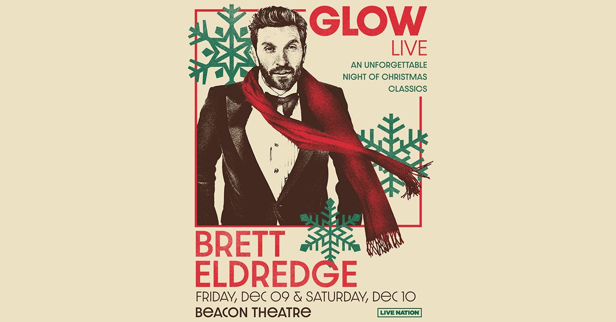 Brett Eldredge at The Beacon Theatre in New York City – December 10th!