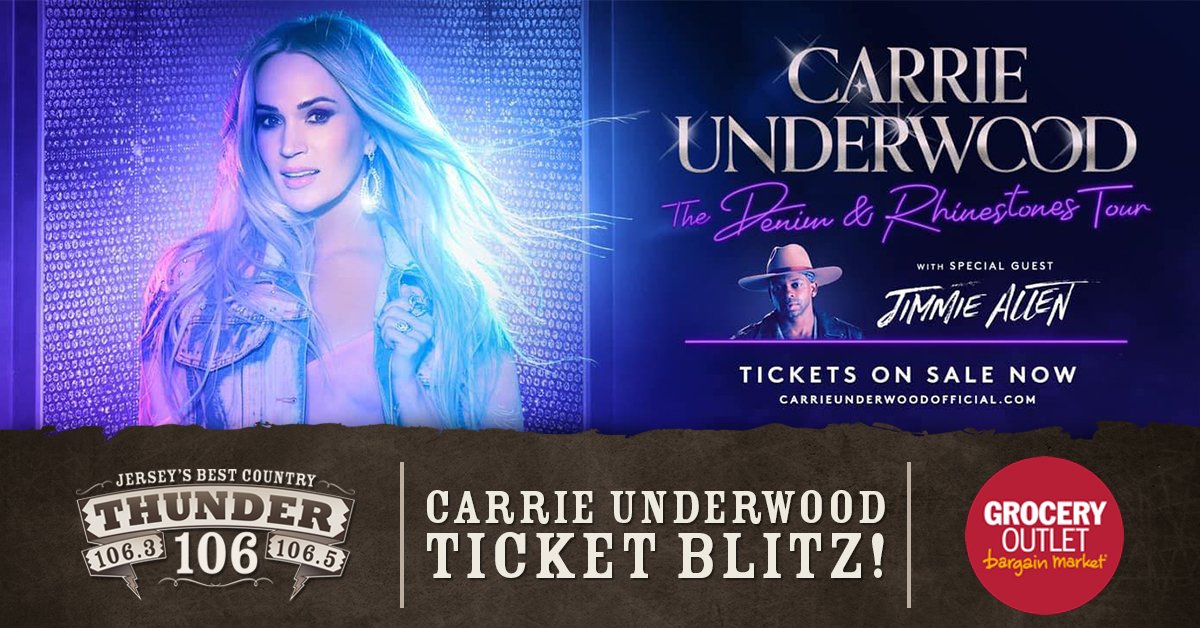 Carrie Underwood ‘The Denim & Rhinestones Tour’ Ticket Blitz at Grocery Outlet in Hazlet