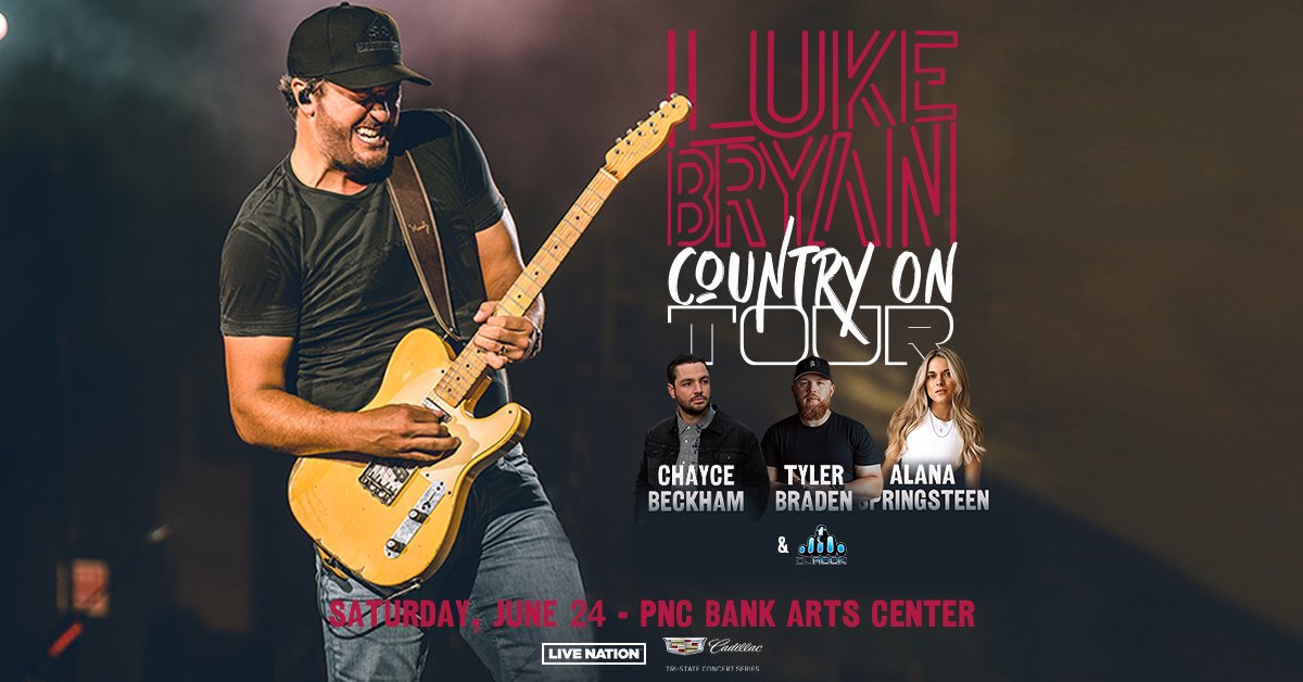 Luke Bryan at the PNC Bank Arts Center in Holmdel – June 24th!