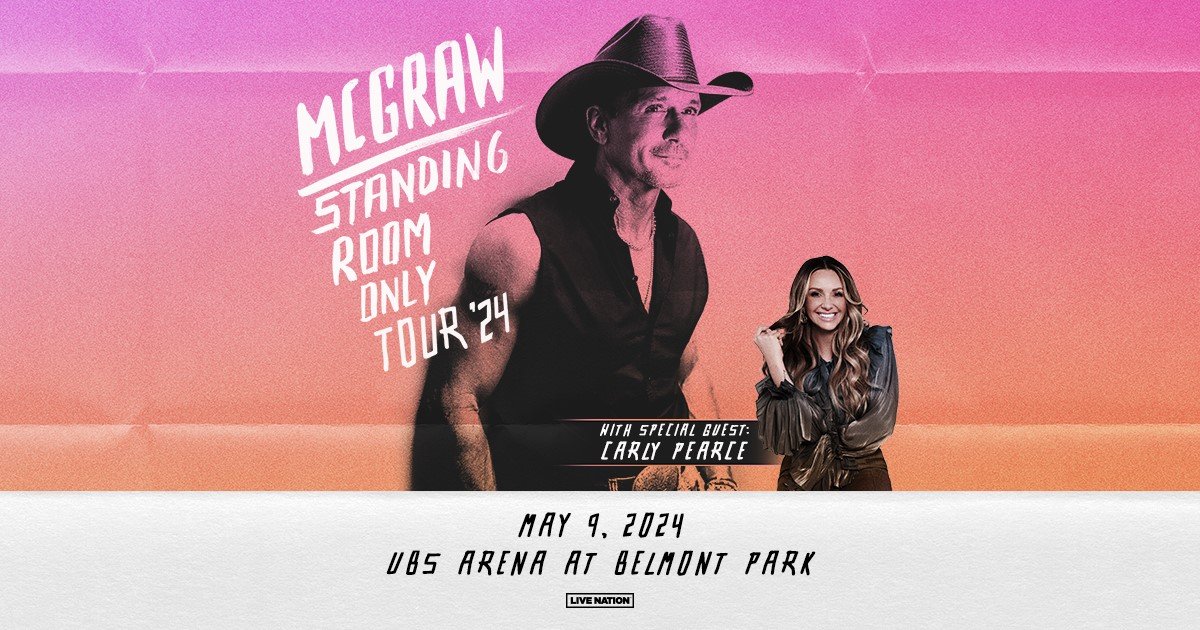 Tim McGraw at the UBS Arena in Long Island – May 9th!