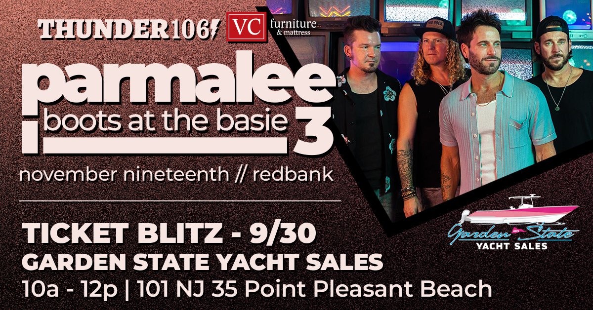 Boots at the Basie 3 Ticket Blitz at Garden State Yacht Sales on 9/30