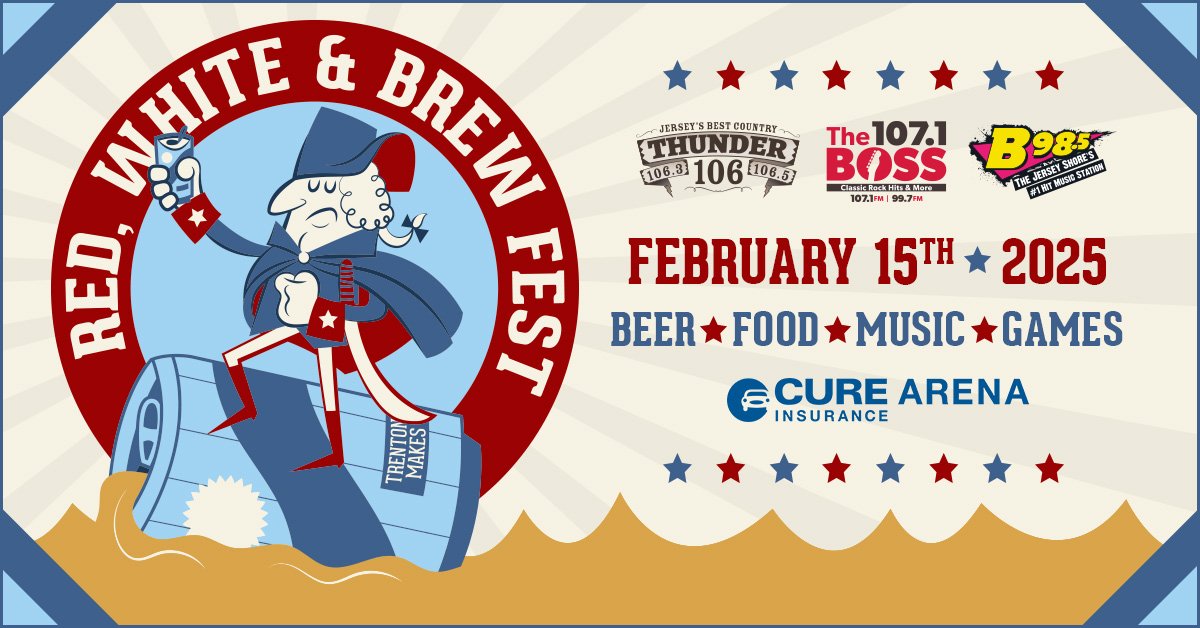 Red, White & Brew Fest, February 15th at CURE Insurance Arena