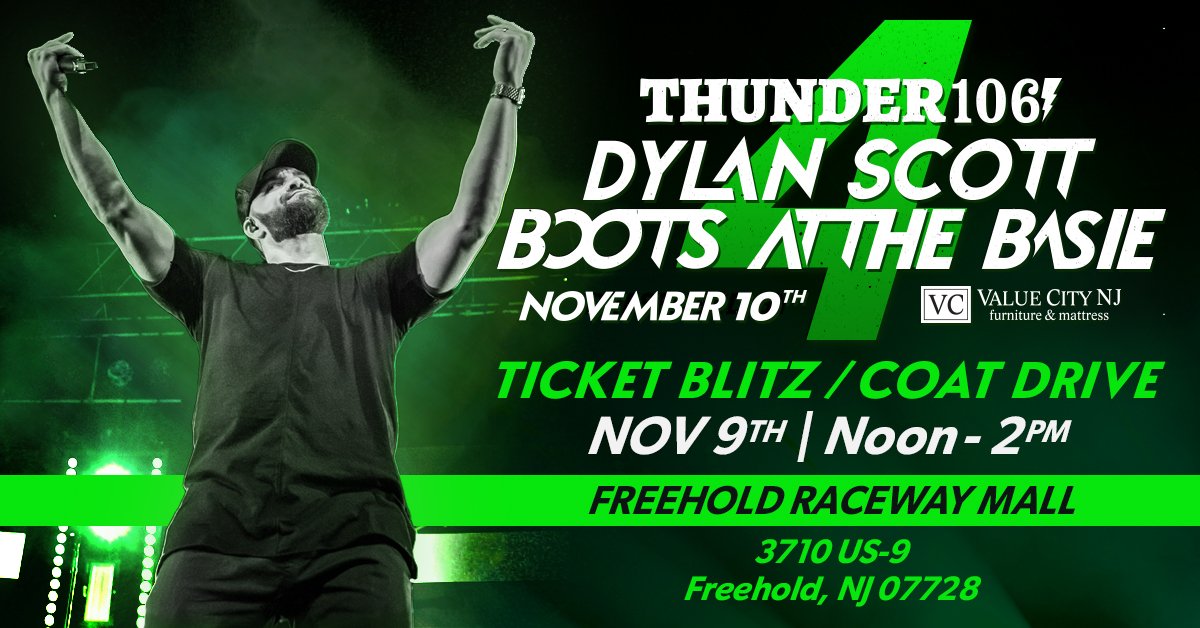 Boots at the Basie 4 Ticket Blitz/Coat Drive at Freehold Raceway Mall, Nov 9th