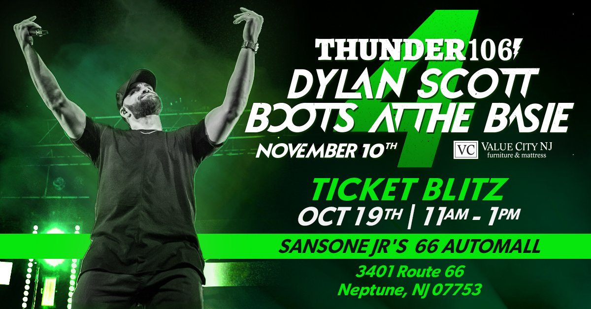 Boots at the Basie 4 Ticket Blitz at Sansone Jr’s 66 Automall, Oct 19th