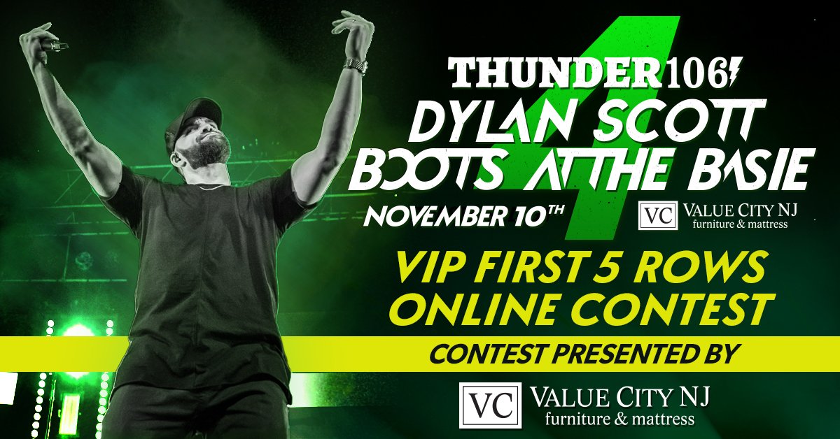 Boots at the Basie 4 featuring Dylan Scott VIP First 5 Rows Online Contest