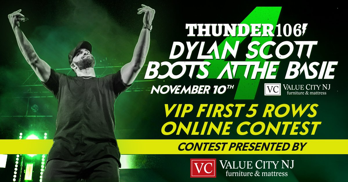 Boots at the Basie 4 featuring Dylan Scott VIP First 5 Rows Online Contest