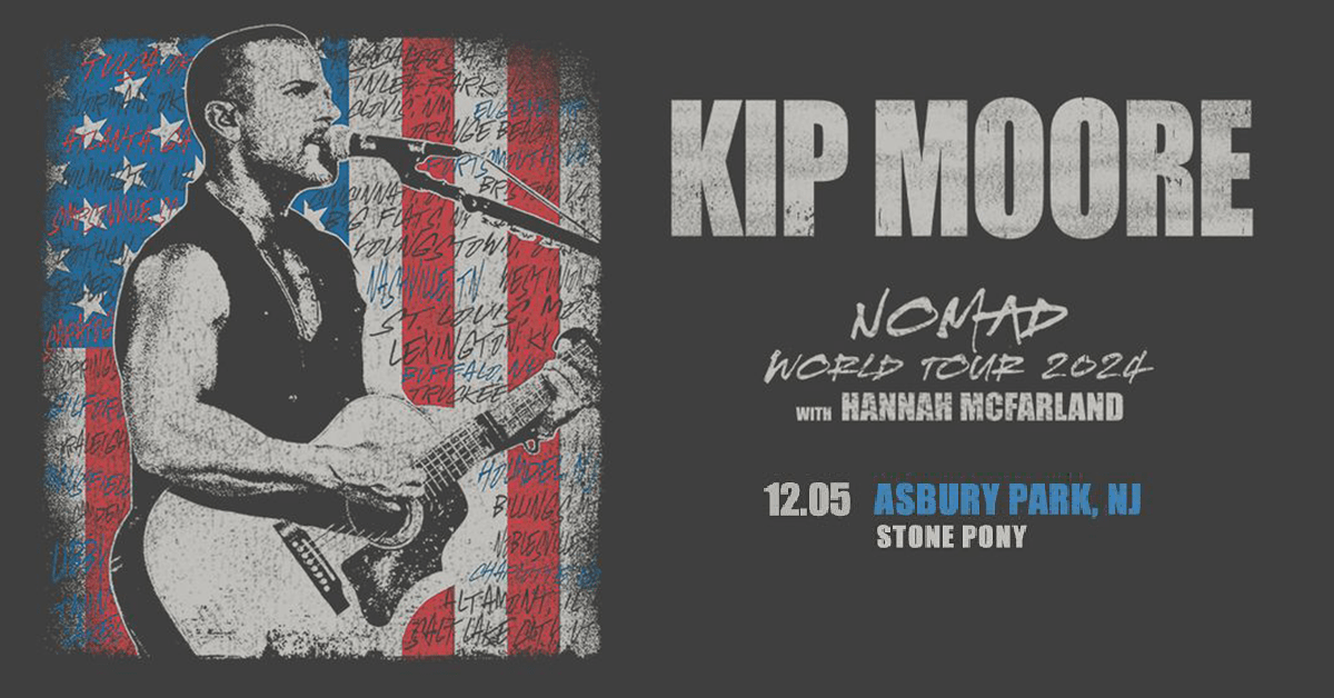 Kip Moore at the Stone Pony on December 5th