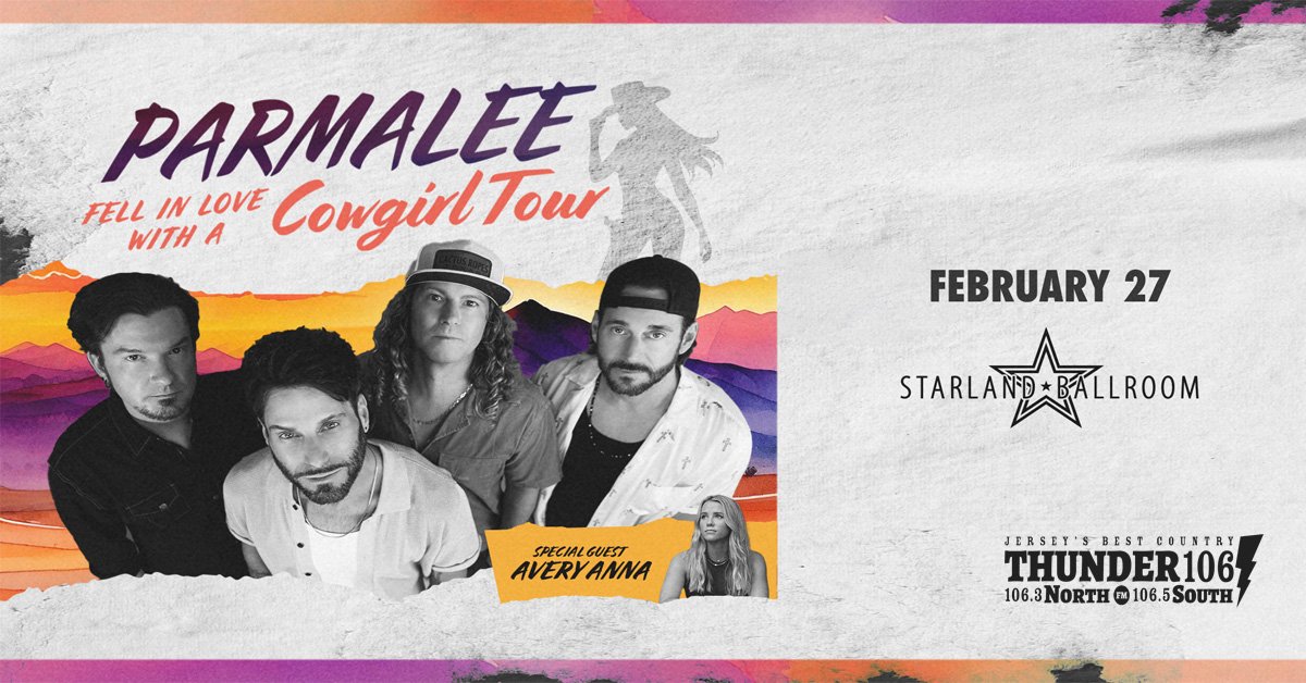 Win ‘Em Before You Can Buy ‘Em: Thunder 106 presents Parmalee at the Starland Ballroom in Sayreville – February 27th!