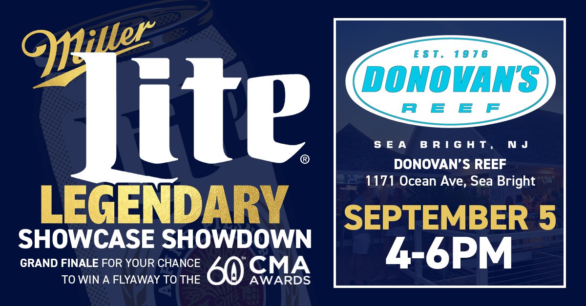 Miller Lite Legendary Showcase Showdown Finale at Donovan’s Reef on September 5th