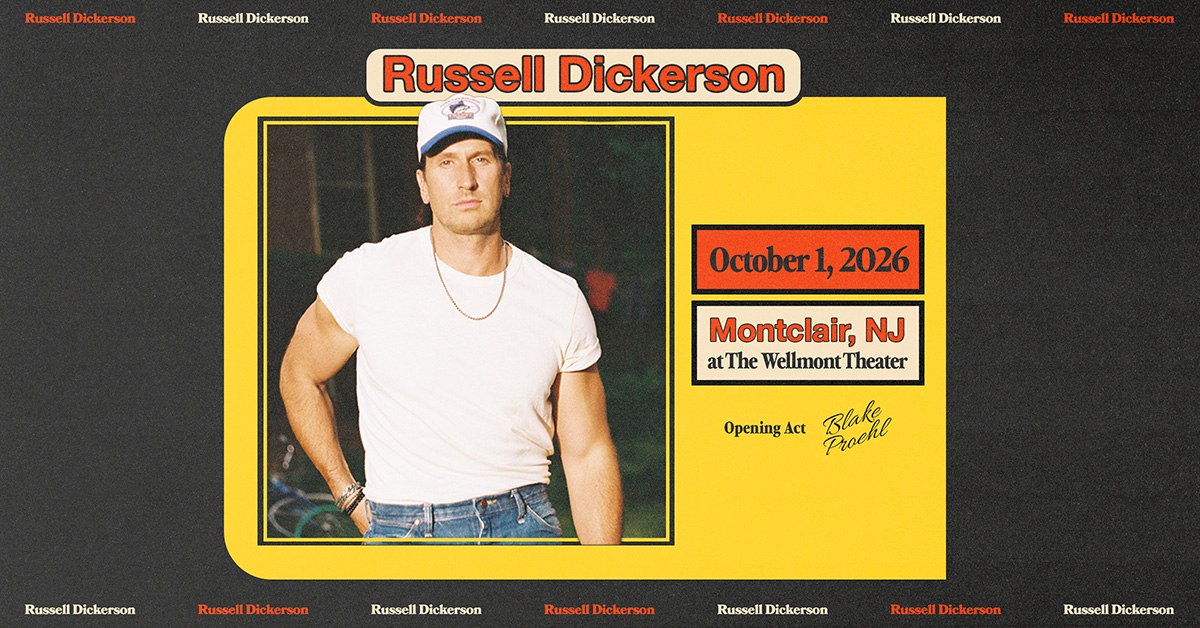 Win ‘Em Before You Can Buy ‘Em: Thunder 106 presents Russell Dickerson at The Wellmont Theater in Montclair – October 1st!