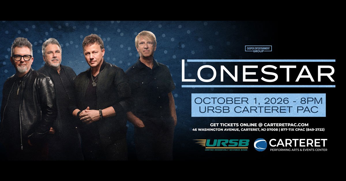 Lonestar at the Carteret Performing Arts Center – October 1st!
