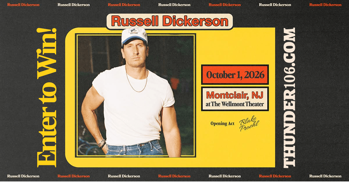 Enter to win tickets to Russell Dickerson at the Wellmont Theater