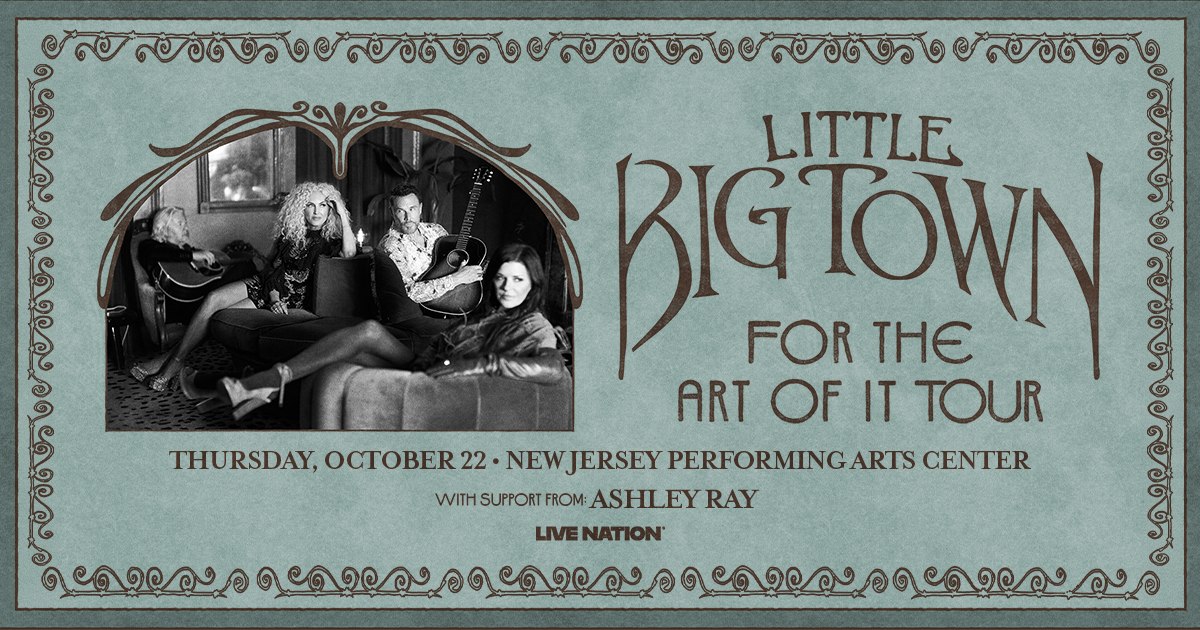 Little Big Town at the New Jersey Performing Arts Center in Newark – October 22nd!