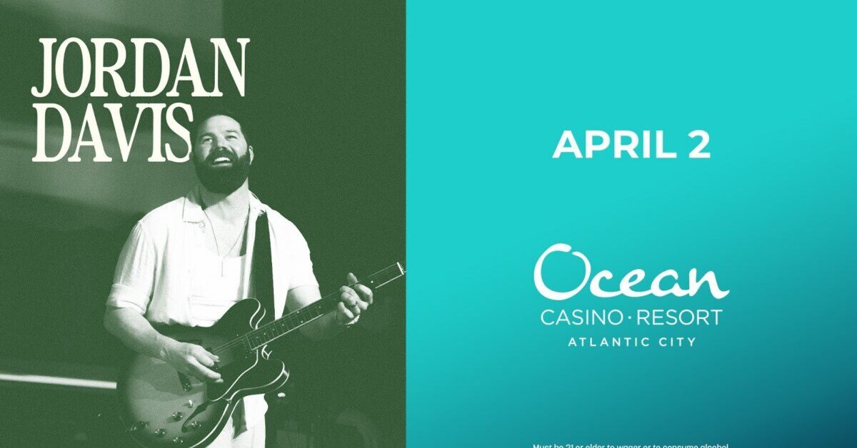 Jordan Davis at the Ocean Casino Resort in Atlantic City on April 2nd