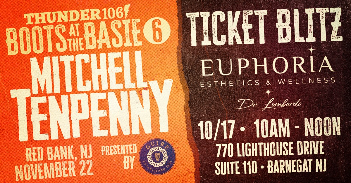 Boots at The Basie Ticket Blitz: 10/17 at Euphoria Esthetics & Wellness in Barnegat